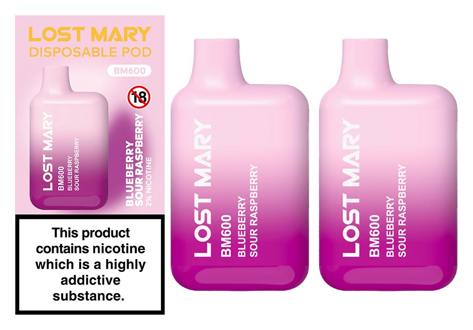 Lost Mary Disposable Vape Blueberry Sour Raspberry Set of 2