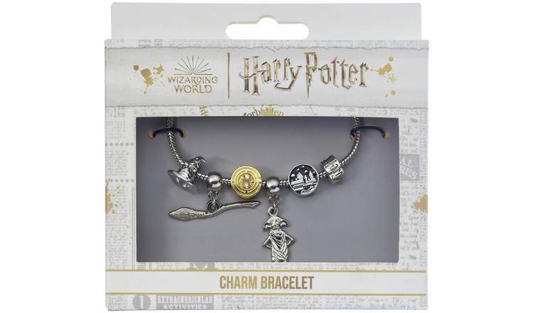 Harry Potter Womens Gold Plated Charm Bracelet, Time Turner - 7