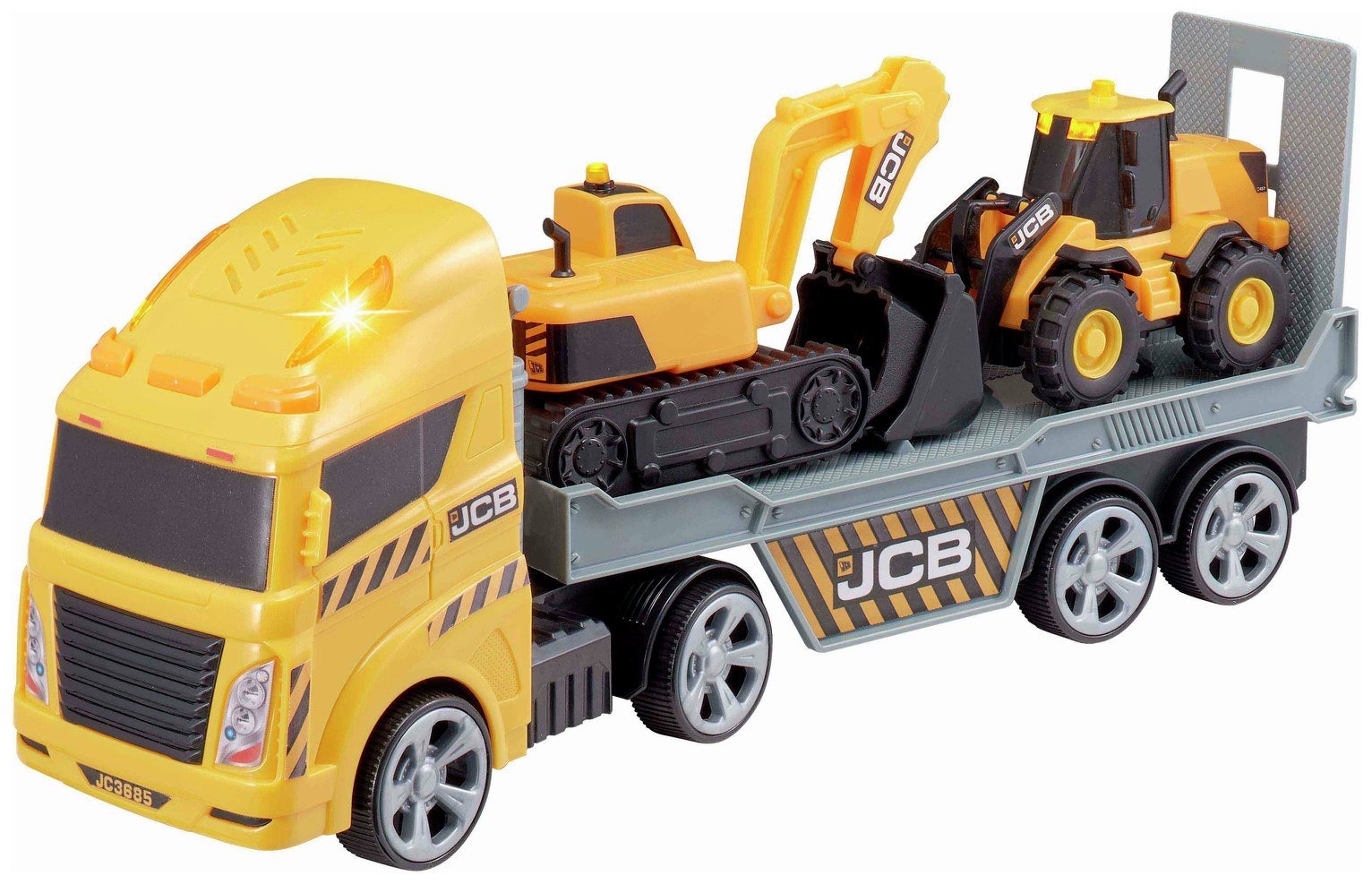 Teamsterz JCB Transporter Truck With 2 Mini Vehicles