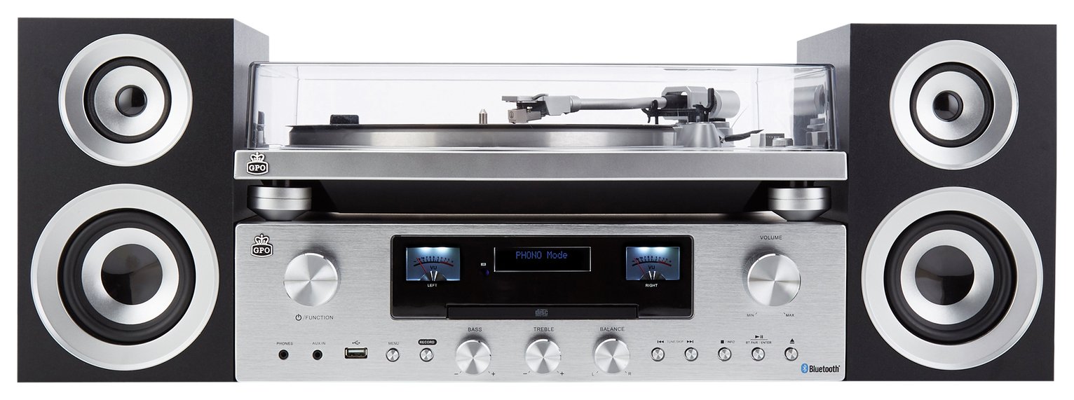 GPO PR100/200 Turntable, Amplifier and Speaker System