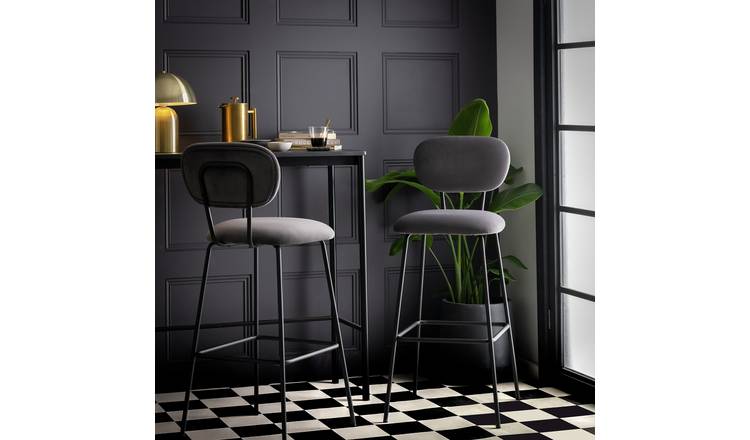 Grey kitchen deals stools argos