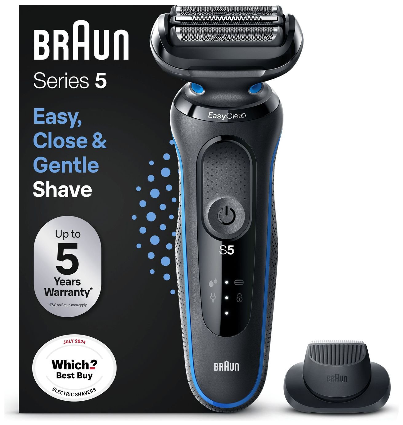 Braun Series 5 Wet & Dry Electric Shaver 5s B1200s