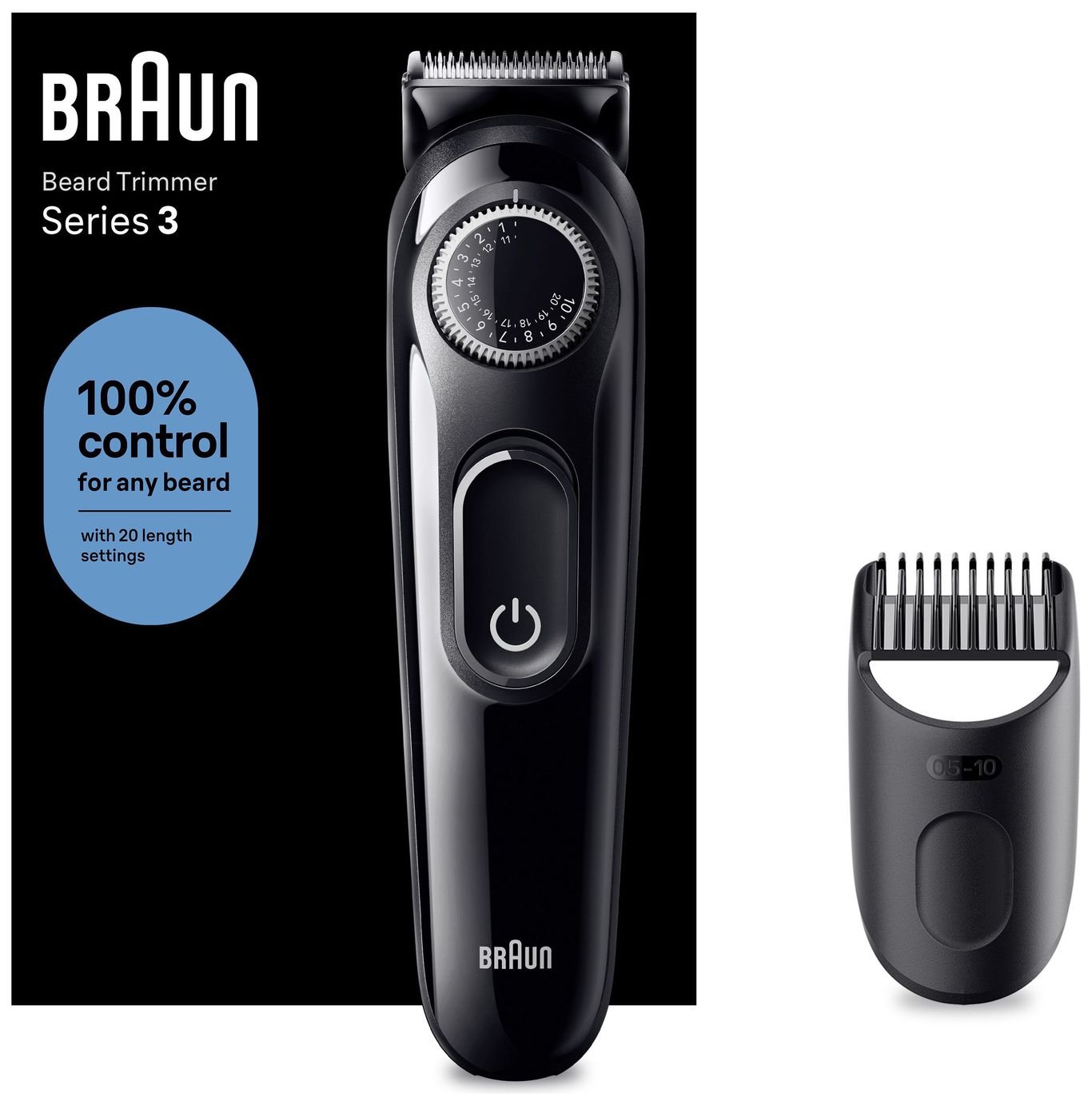 Braun Series 3 Beard and Stubble Trimmer BT3400