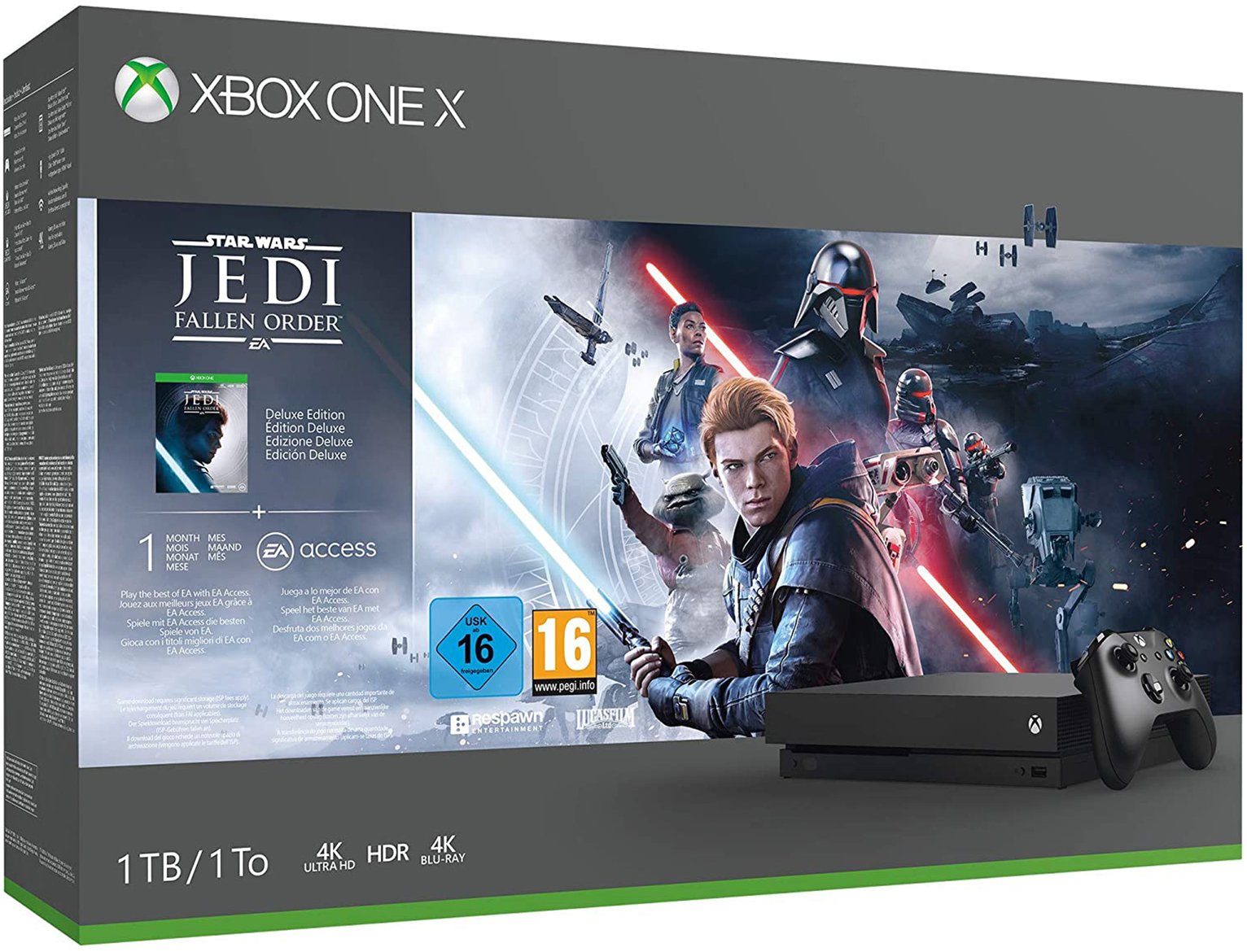 Xbox One X 1TB Console Star Wars Jedi Fallen Order Bundle