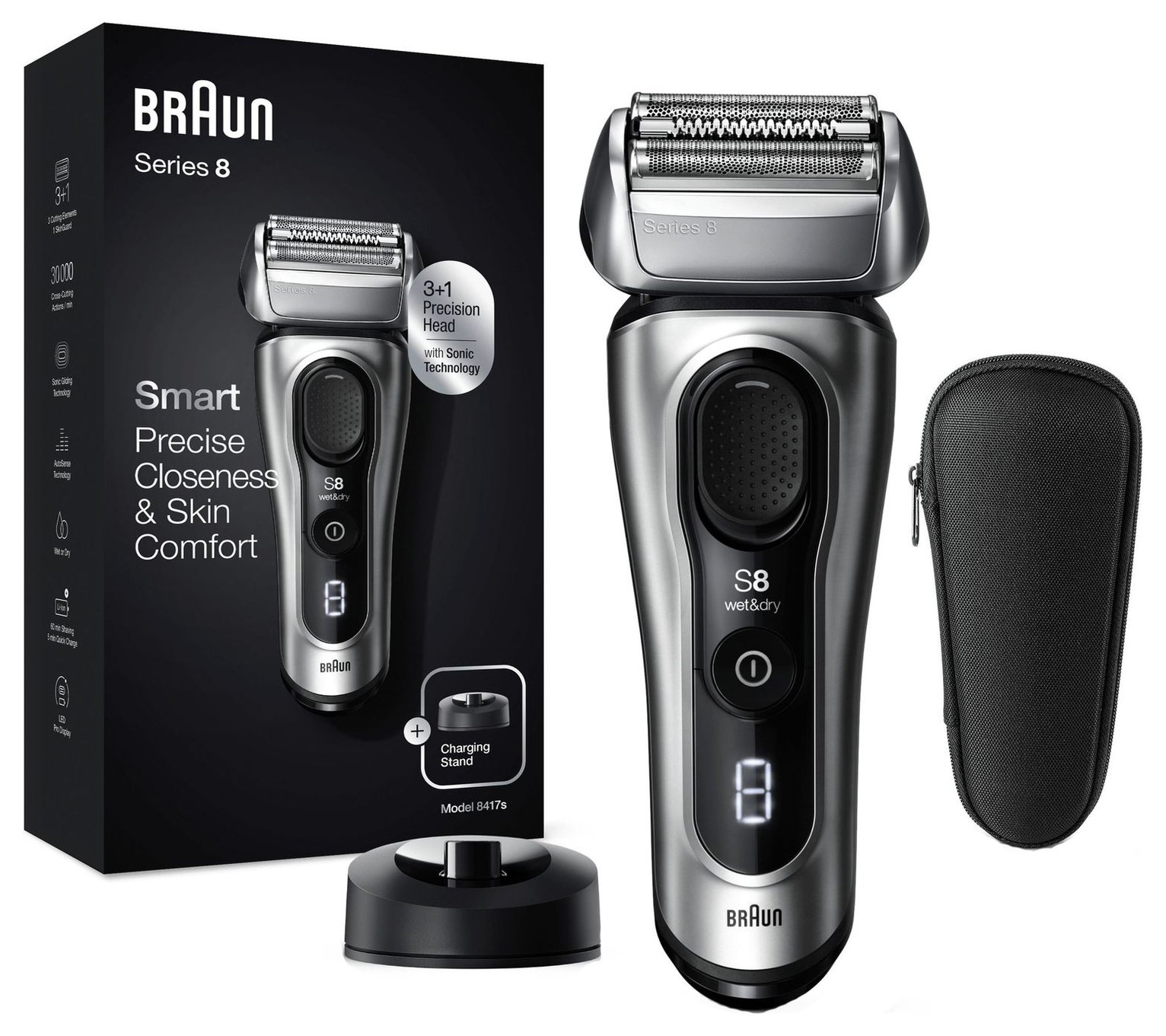 Braun Series 8 Wet & Dry Electric Shaver 8417s