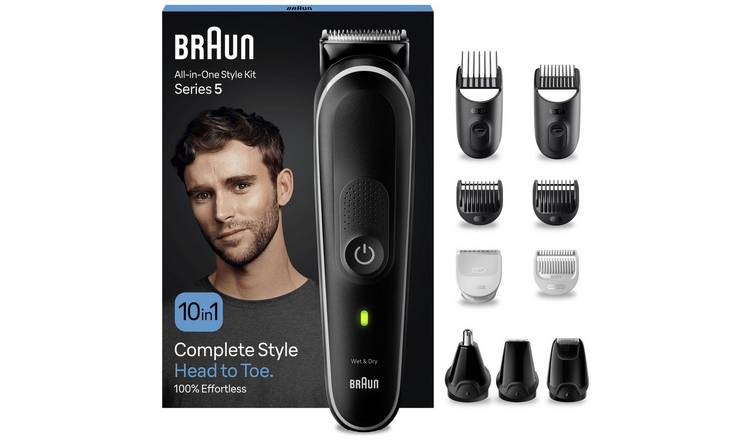 Buy Braun 10 in 1 Beard Trimmer Hair Clipper Kit MGK5440 Beard and stubble trimmers Argos