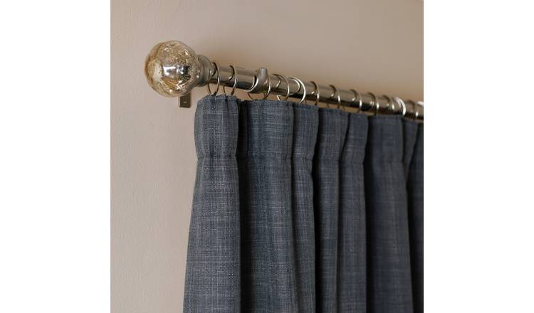 Argos Home Thermal Door Curtain - Charcoal