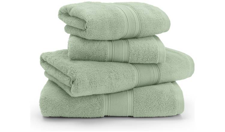 Habitat Cotton Supersoft 4 Piece Towel Bale - Green