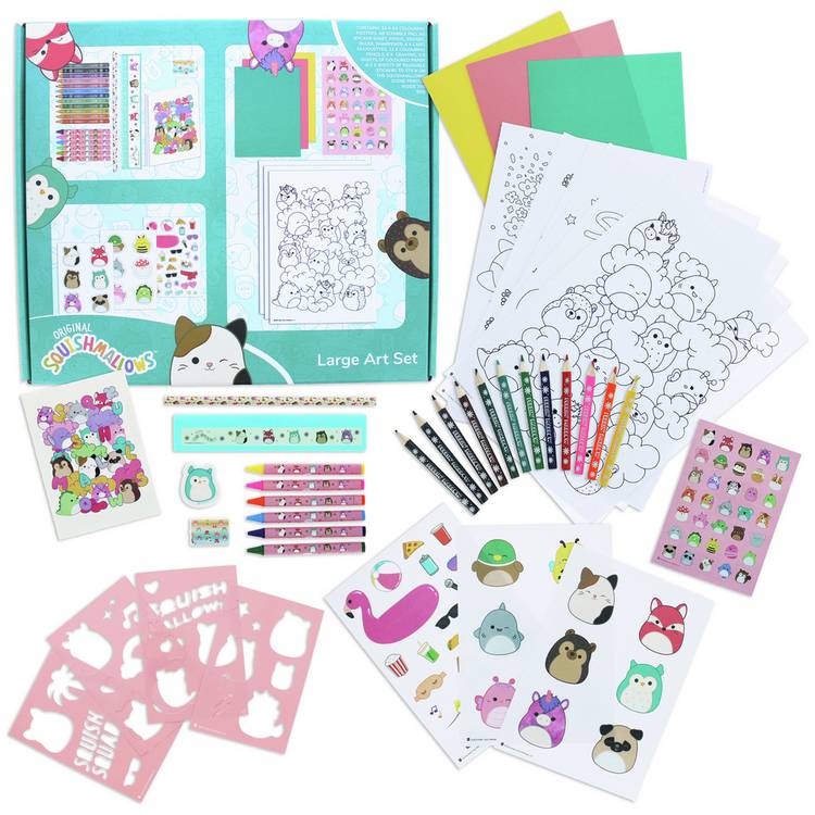 Squishmallows Large Art Colouring Set 0