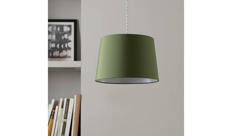 Argos Home Olive Green Easy Fit Tapered Lampshade - 29cm