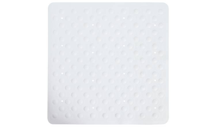 Buy Argos Home Rubber Shower Bath Mat - White | Bath mats | Argos
