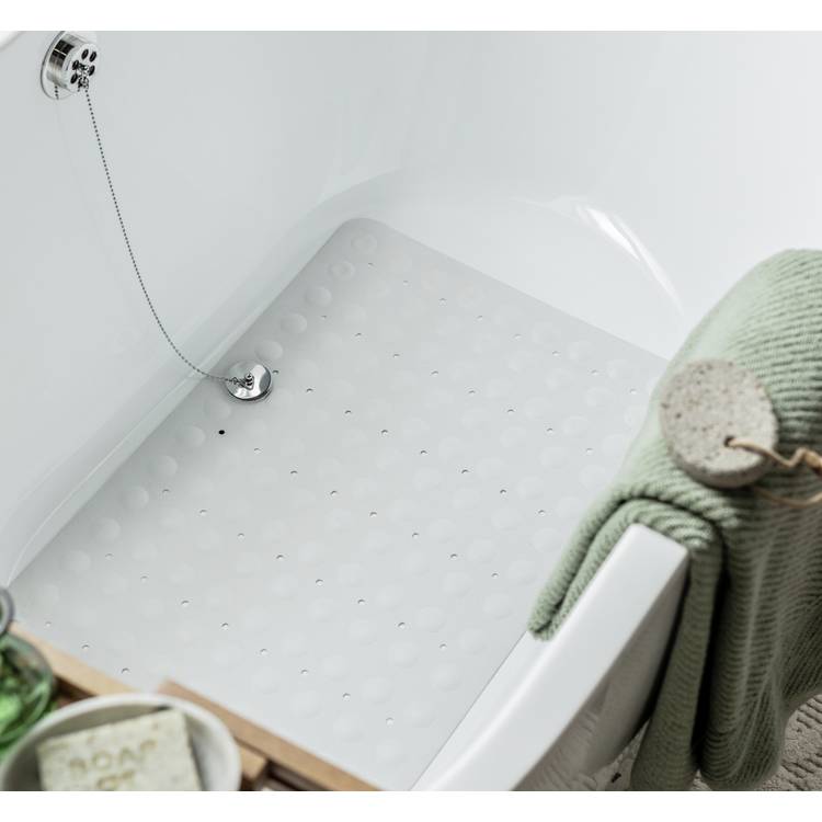 Argos Home Rubber Bath Mat - White 0