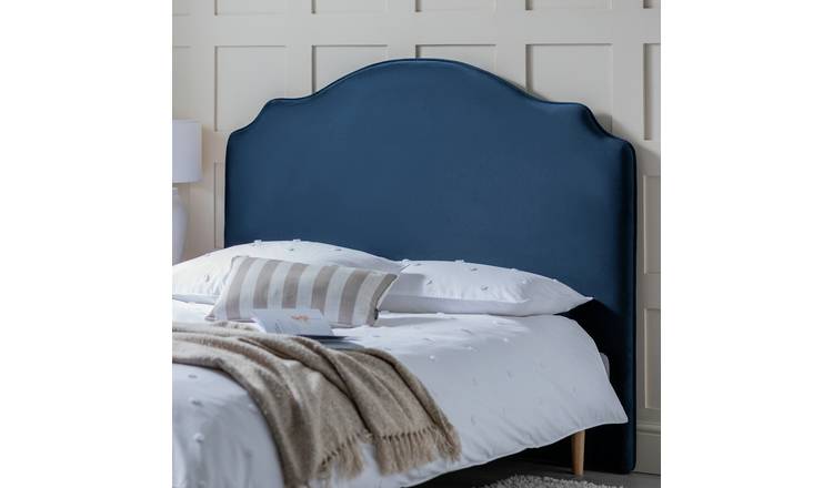 King size headboard navy outlet blue