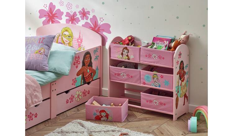 Disney Princess 3 Tier Basket Storage Unit - Pink