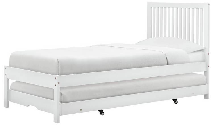 Argos white deals single bed