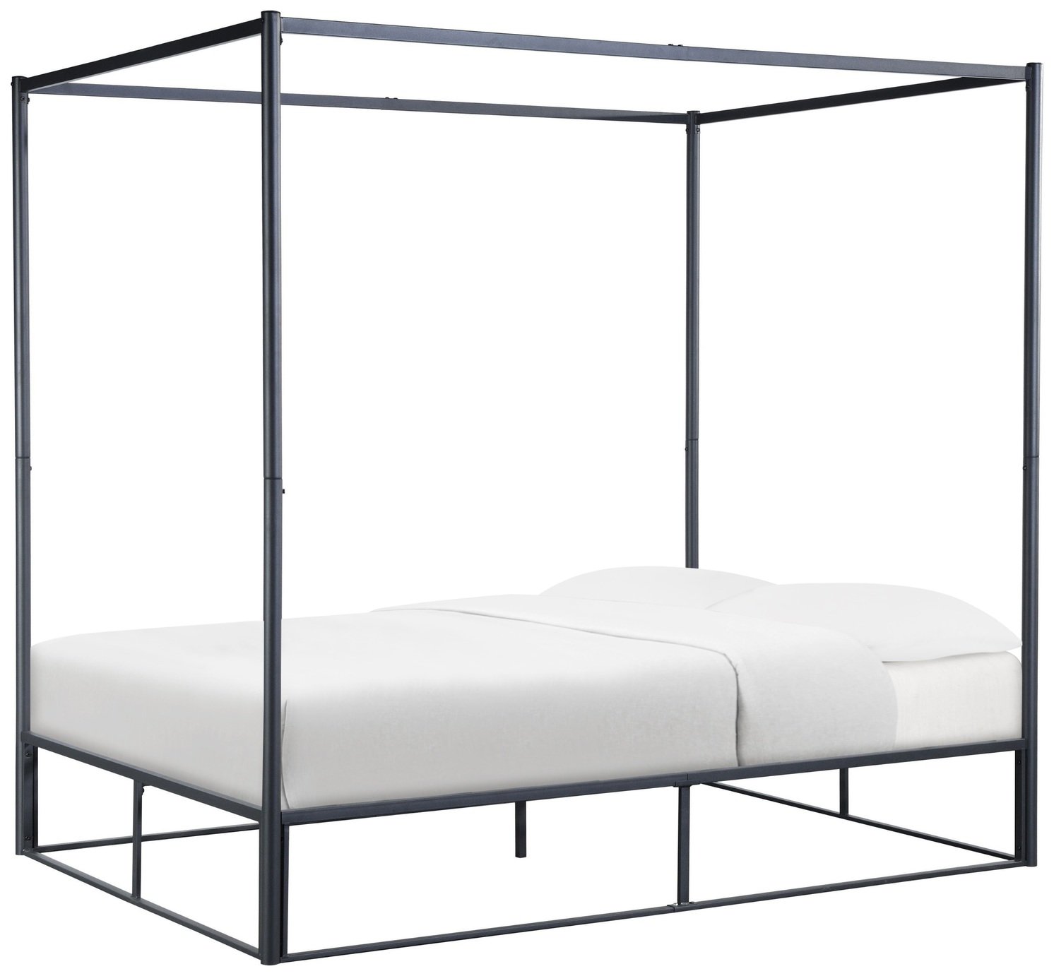 Birlea Farringdon 4 Poster Small Double Bed Frame - Black