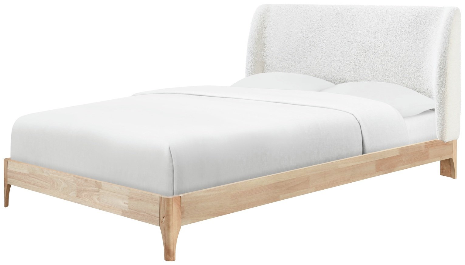 Birlea Halfden Double Boucle Bed Frame - Oak