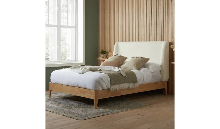 Birlea Halfden Double Boucle Bed Frame - Oak