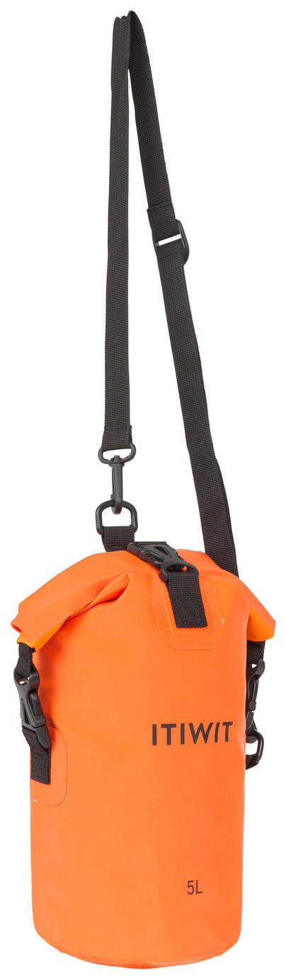 Decathlon 5L Dry Bag - Orange