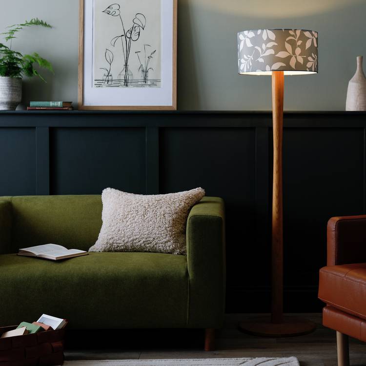 Habitat green lampshade top