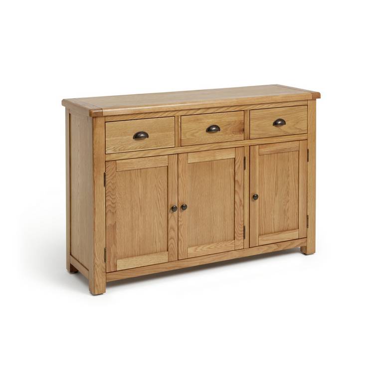 Argos Home Kent 3 Door 3 Drawer Sideboard - Oak 0