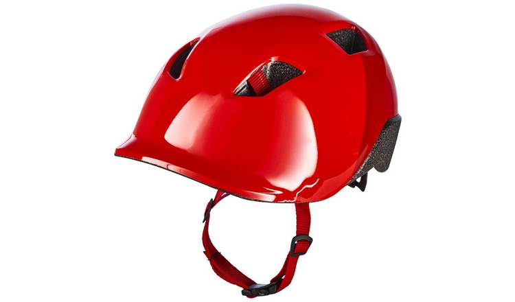 Buy Decathlon Beginner Kids Bike Helmet Red 53 56cm Bike helmets and safety pads Argos