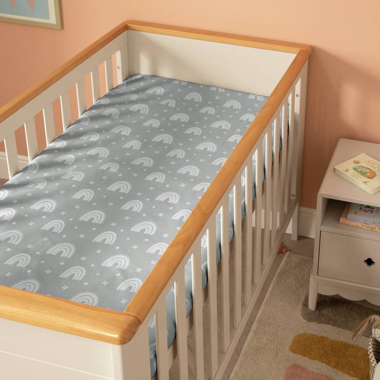 Habitat Rainbow Nursery Twin Fitted Sheets - Cot 0