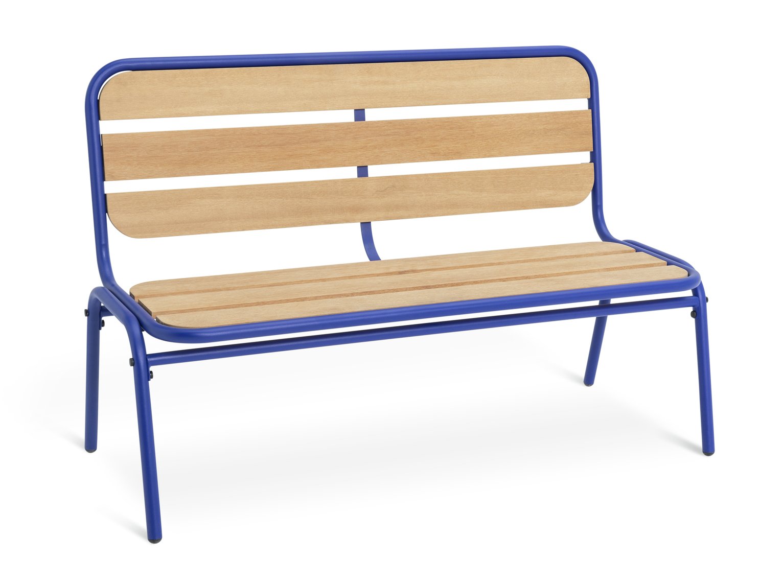 Habitat 2 Seater Wooden Garden Bench - Blue