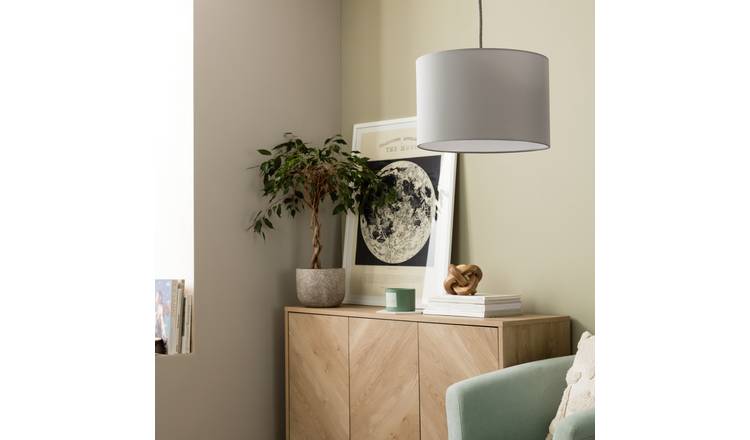 Argos deals grey lampshade