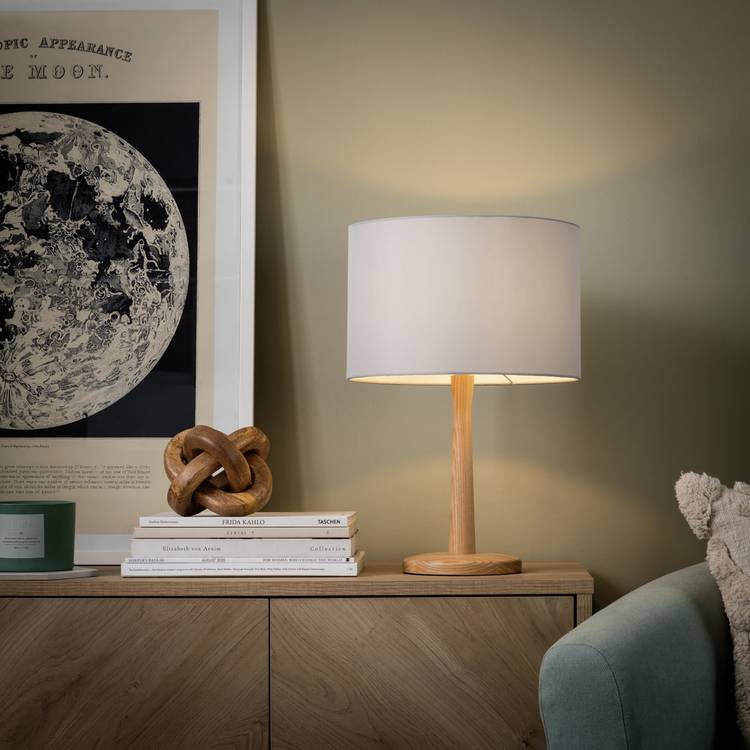 Argos Home Grey Easy Fit Drum Lampshade - 30cm 0