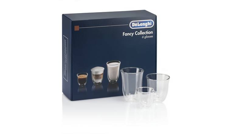 Delonghi Creamy Collection Cappuccino Coffee Glasses (Pack Of 6)