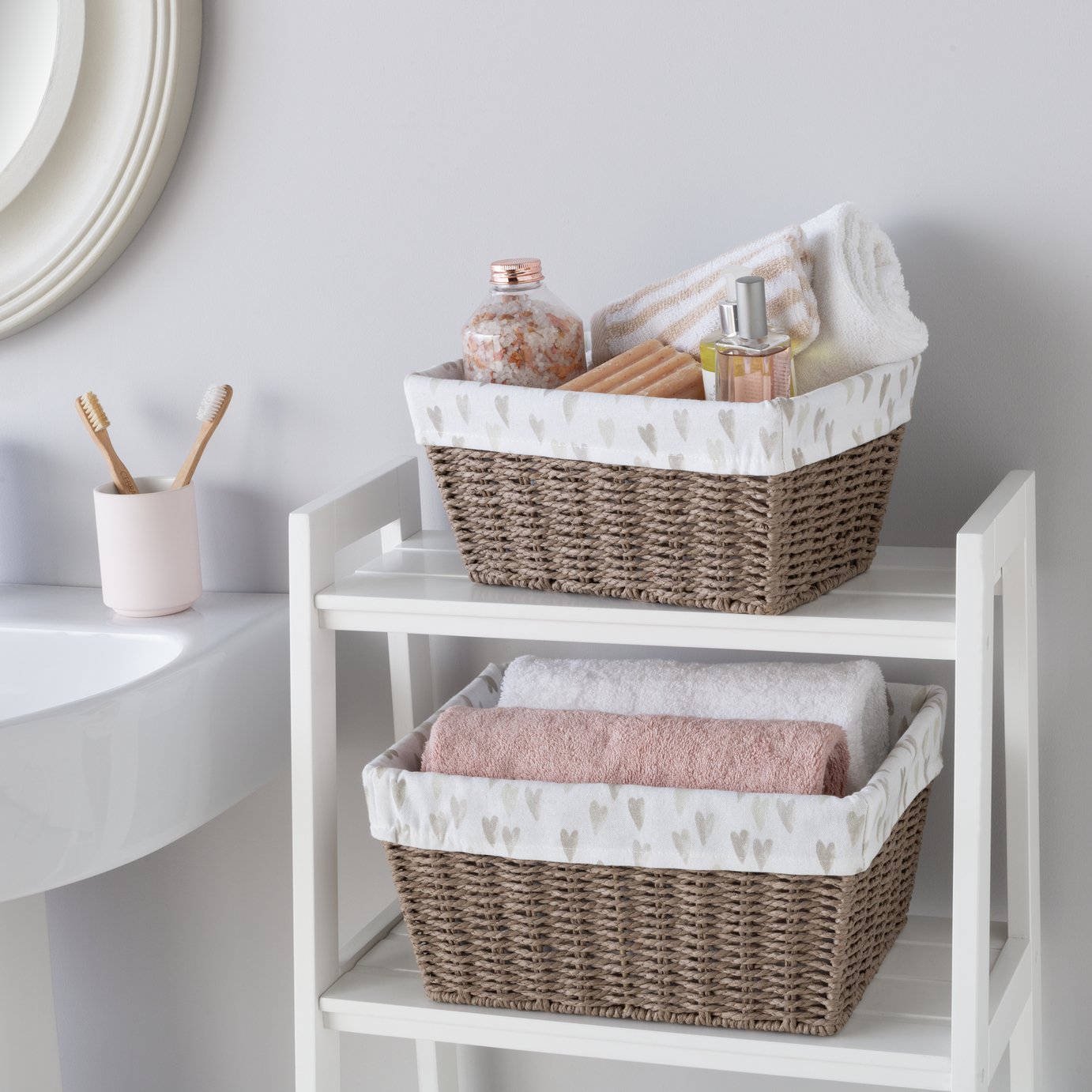 Argos Home Set of 2 Heart Baskets Review