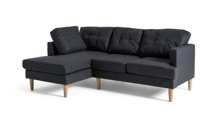 Argos black 2024 corner sofa