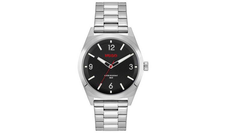 Hugo Men's Silver Coloured Stainless Steel Watch