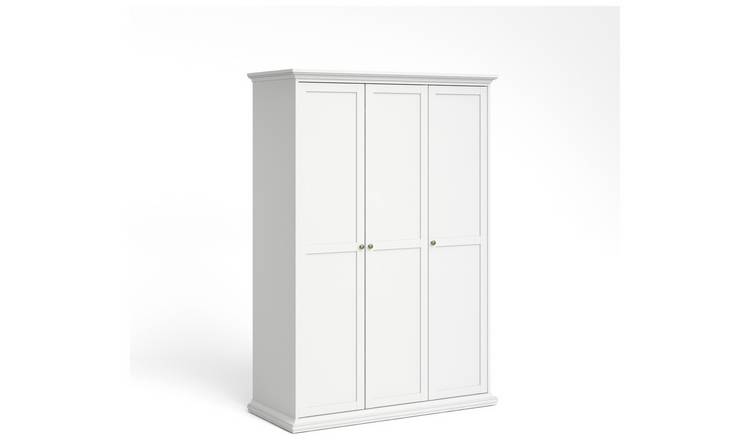 Tvilum Paris 3 Door Wardrobe - White