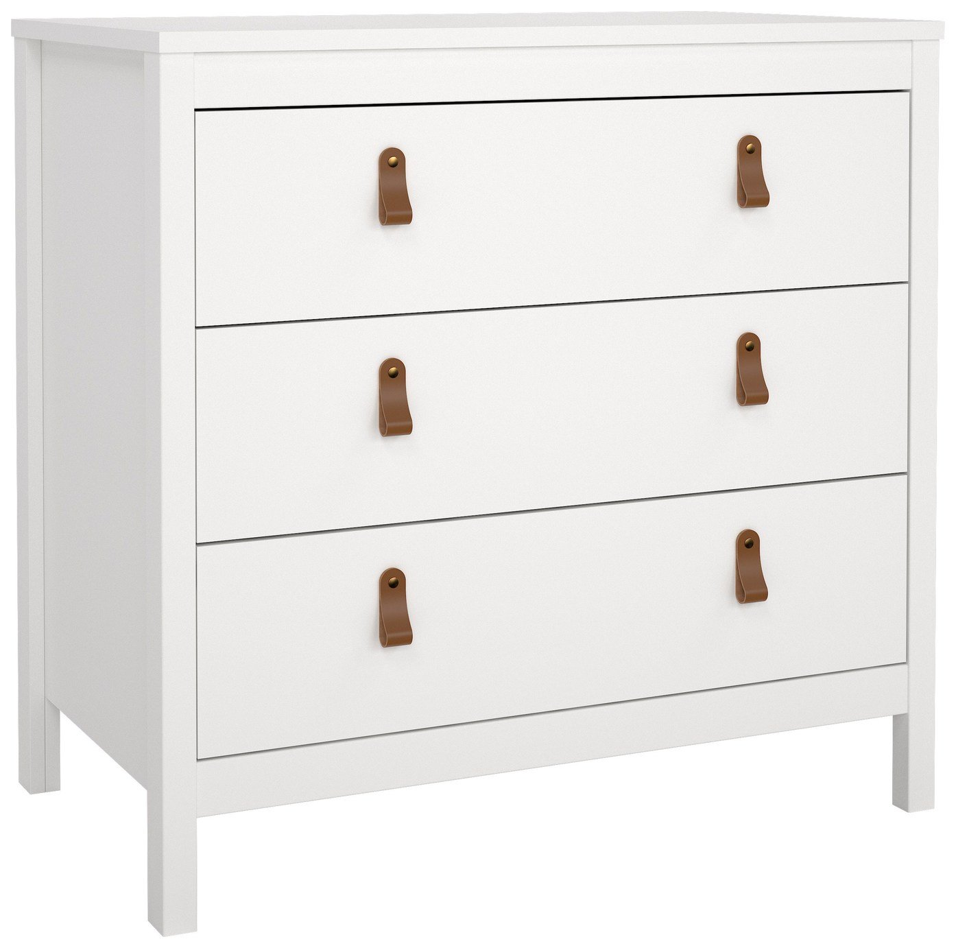 Tvilum Madrid 3 Drawer Chest - White