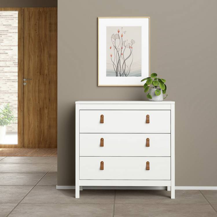 Tvilum Madrid 3 Drawer Chest - White 0