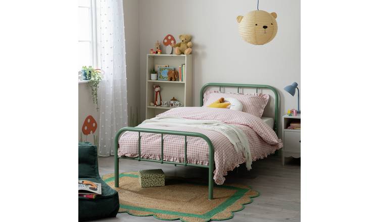 Argos Home Charlie Single Metal Bed Frame - Green