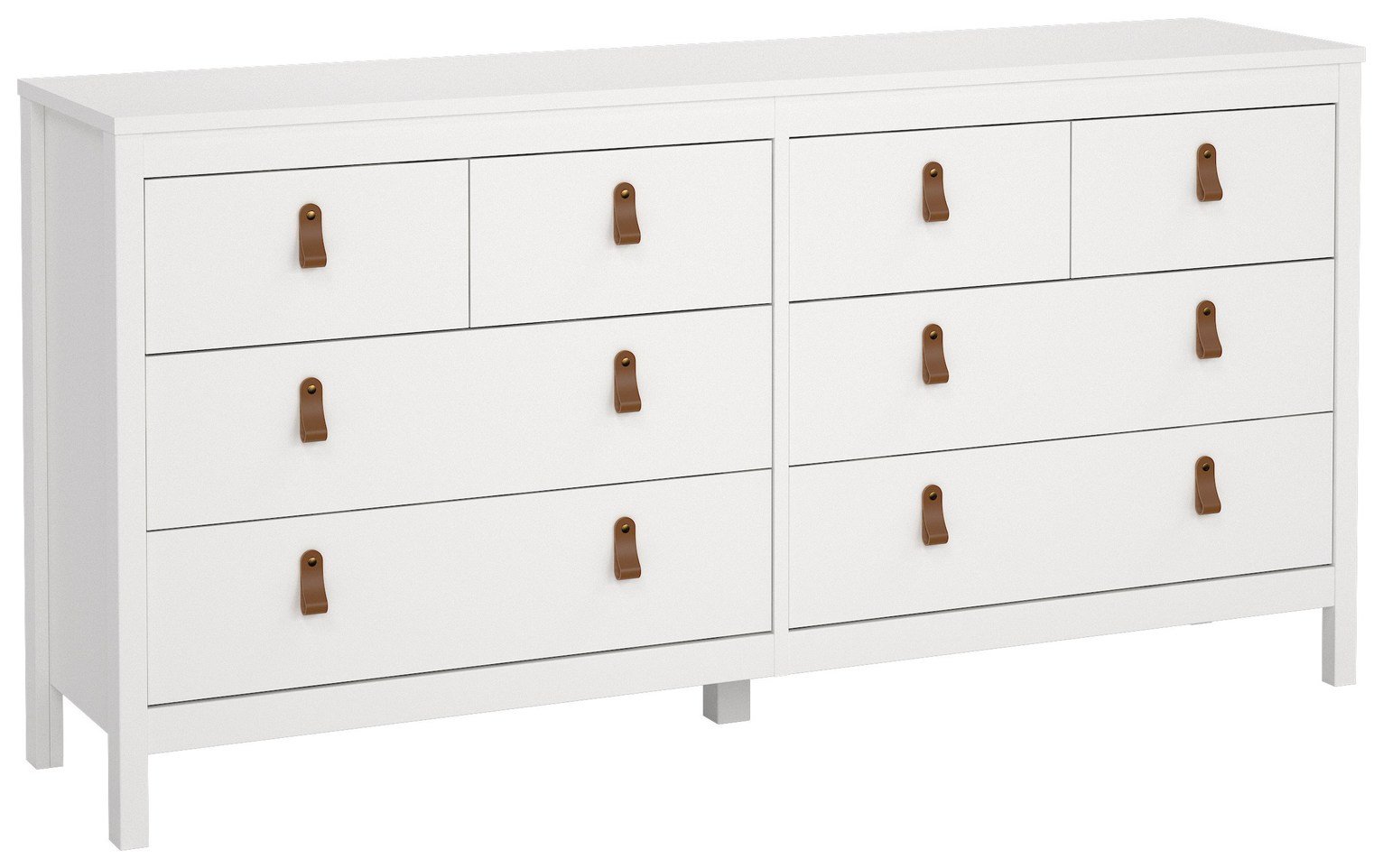 Tvilum Madrid 4 4 Drawer Chest - White