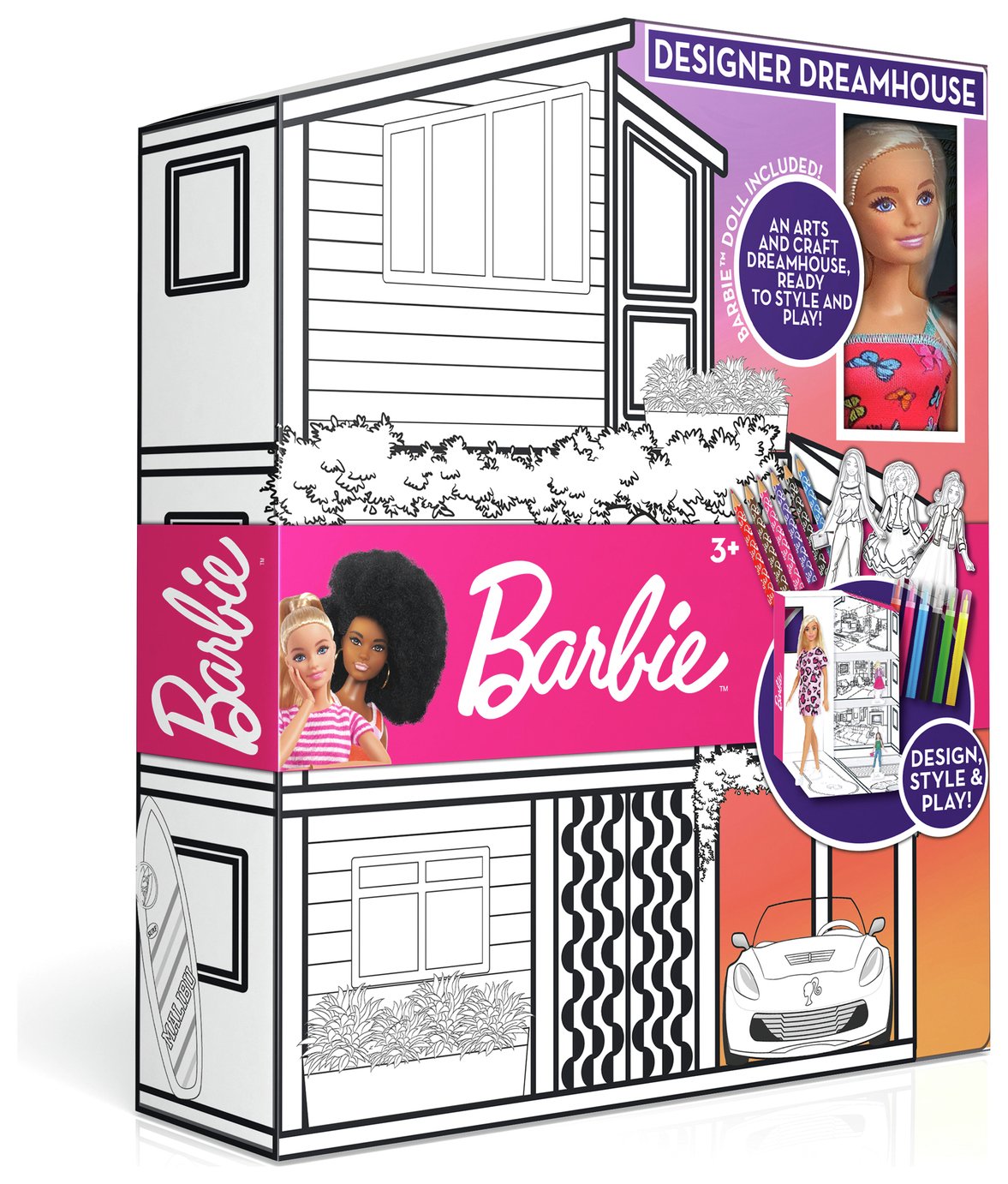 Barbie Designer Dreamhouse with Doll - 13inch/33cm