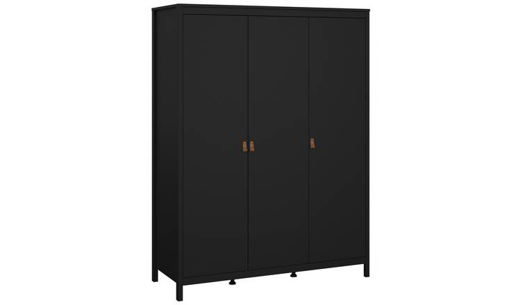 Tvilum Madrid 3 Door Wardrobe - Black