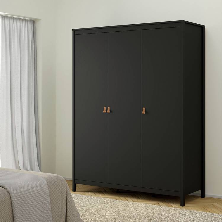 Tvilum Madrid 3 Door Wardrobe - Black 0