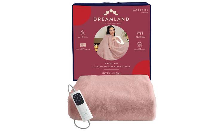 Argos best sale pink throw