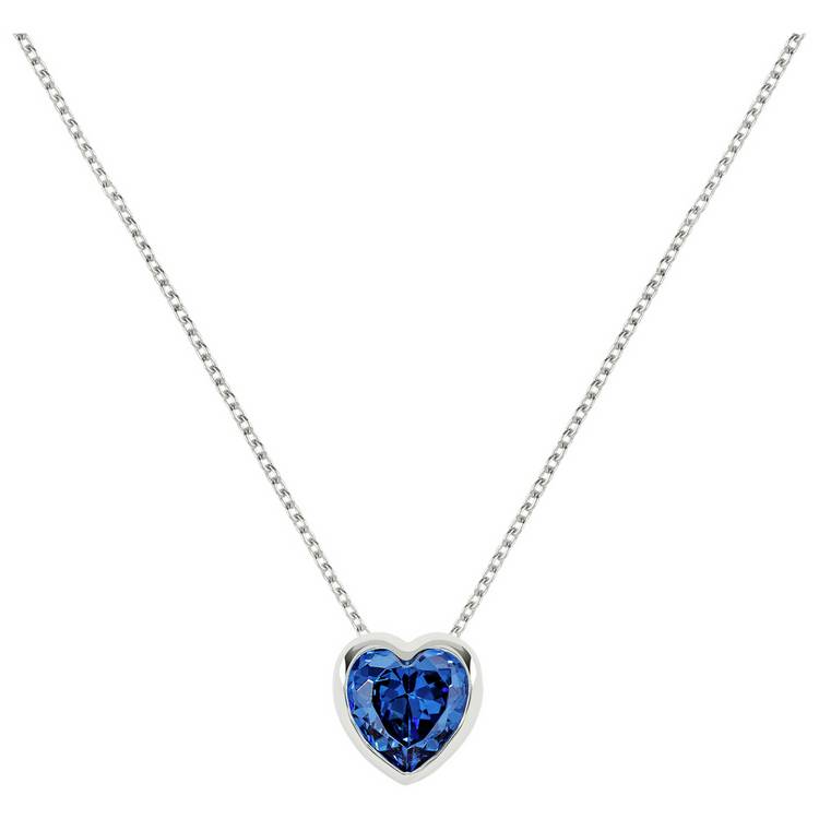 Radley Sterling Silver Blue Heart Stone Necklace 0