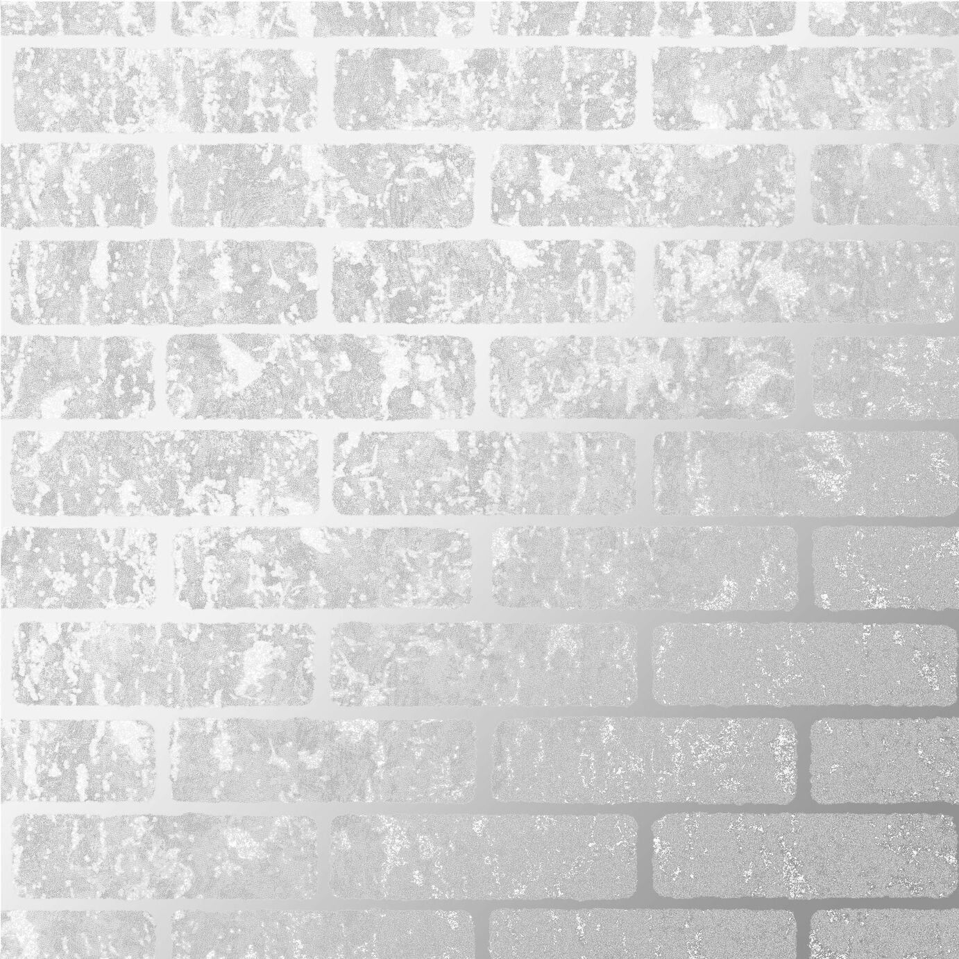 Superfresco Milan Brick Silver Wallpaper