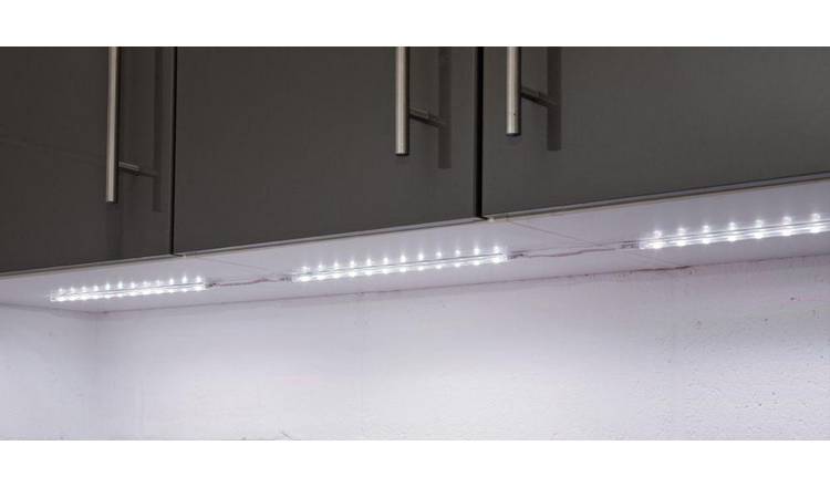 Buy Argos Home Atollo Set of 4 LED Strip Lights - White | Ceiling ...