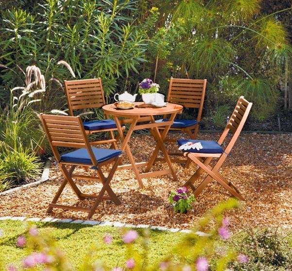 patio set with four chairs