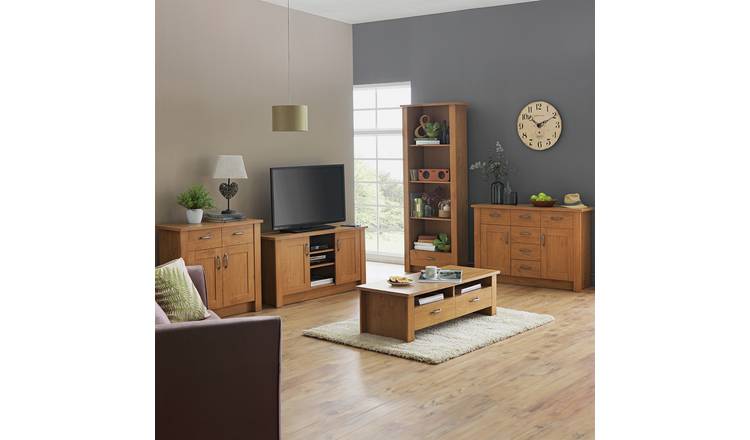 Argos Home Ohio 2 Door 6 Drawer Sideboard - Oak Effect