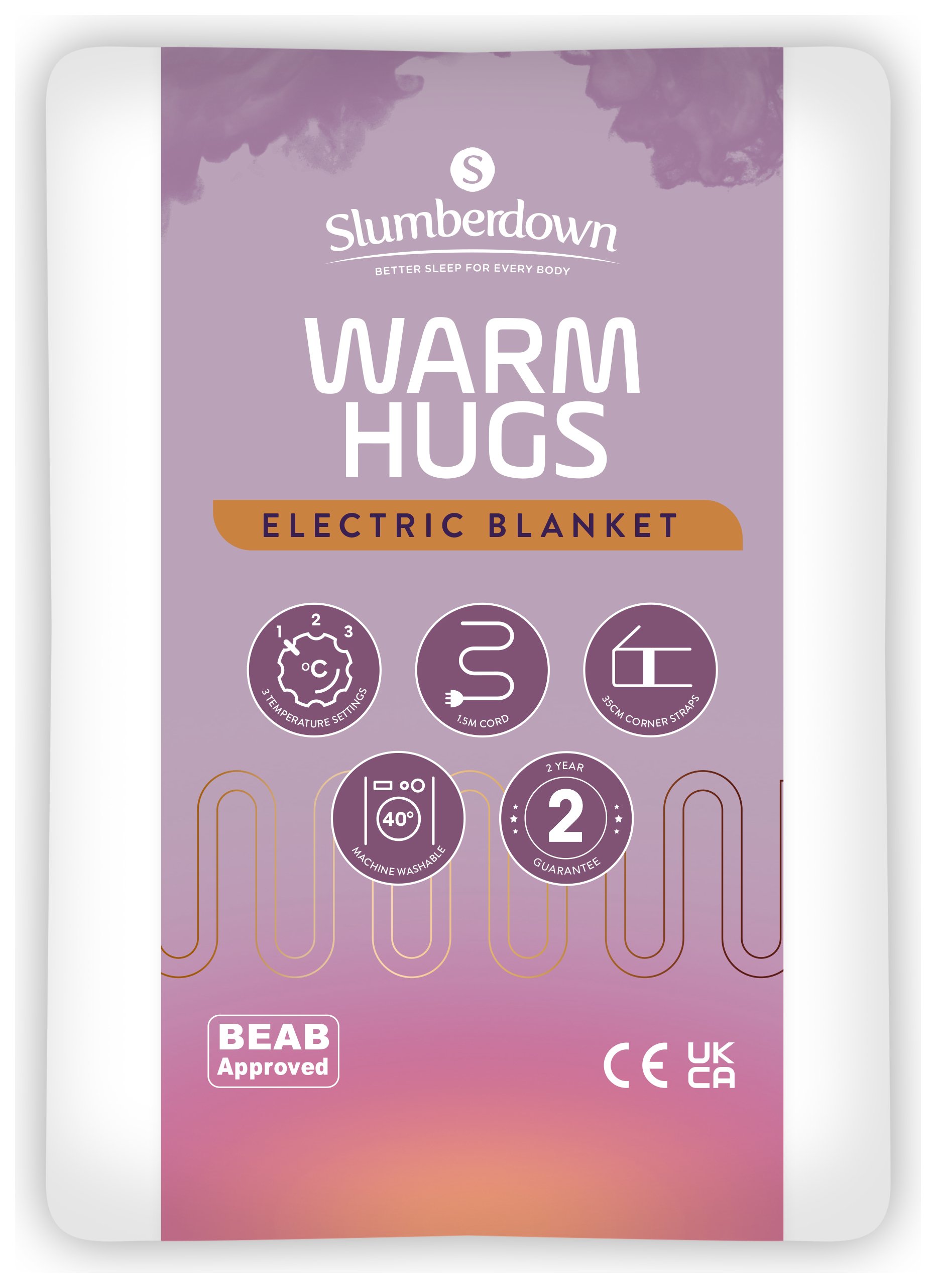 Slumberdown Warm Hugs Electric Blanket - Small Double