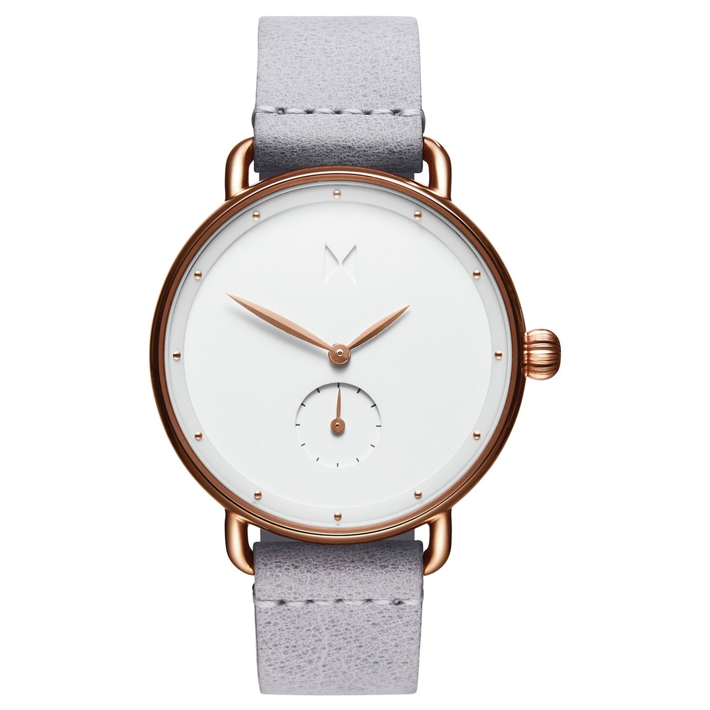 MVMT Ladies Grey Leather Strap Watch